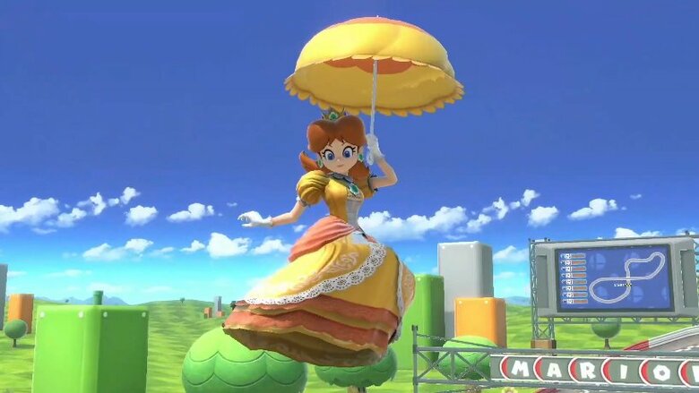 She’s never been depicted as floating with a parasol or her magic, so both her up special and unique ability don’t match up.