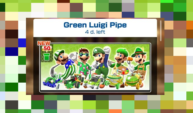 Green Luigi Pipe now available in Mario Kart Tour