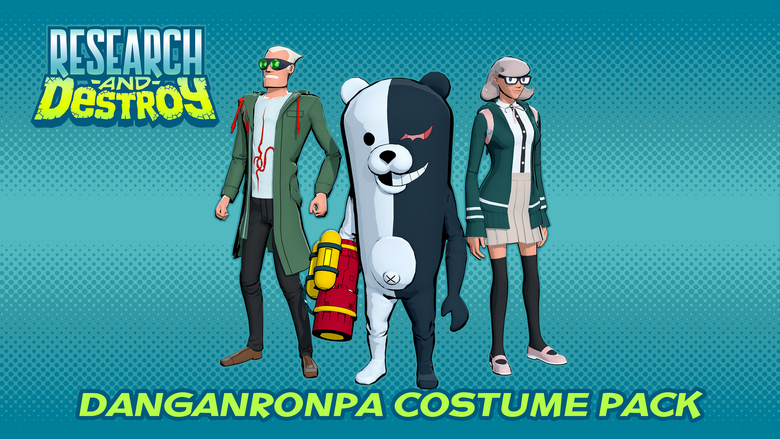 Danganronpa 2 Costume Pack Contains the following costumes: - Naegi Komaeda costume for Larry - Chihiro Nanami costume for Marie - Monokuma costume for Gary