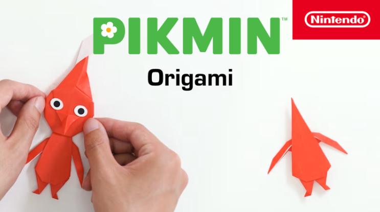Nintendo offers a step-by-step guide for Pikmin origami