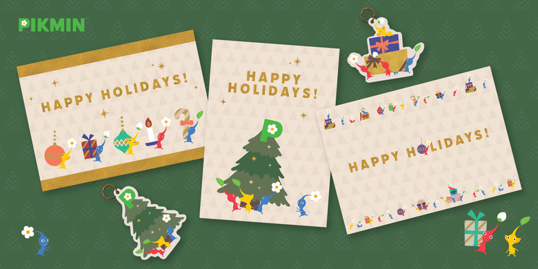 Grab some free Pikmin greeting cards and decorations from Nintendo
