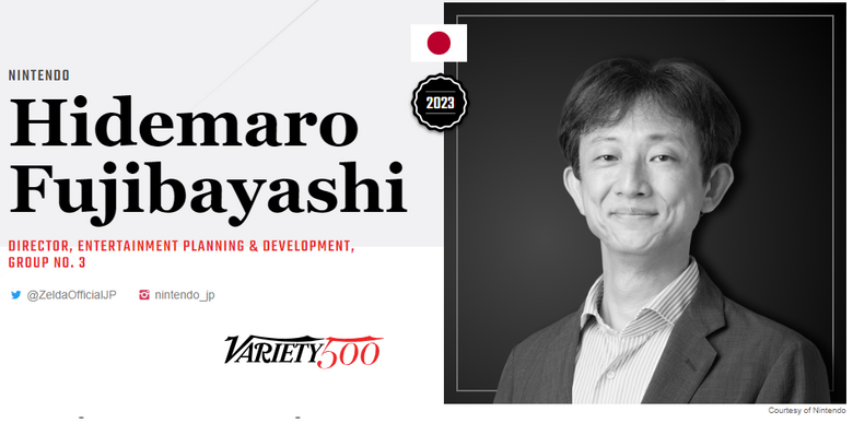 Nintendo's Hidemaro Fujibayashi makes the 2023 Variety500 