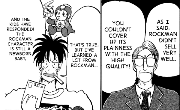 Hitoshi Ariga authored a fictionalized manga retelling of Mega Man 1 and 2's development titled "The Men Who Made Rockman." The names of the staff and some events differ from reality, but it captures the gist of the story nicely. Well worth the read!