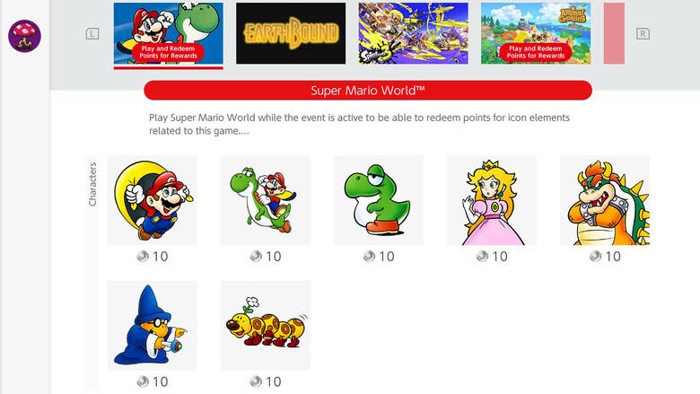 Super Mario World Icons now available for NSO