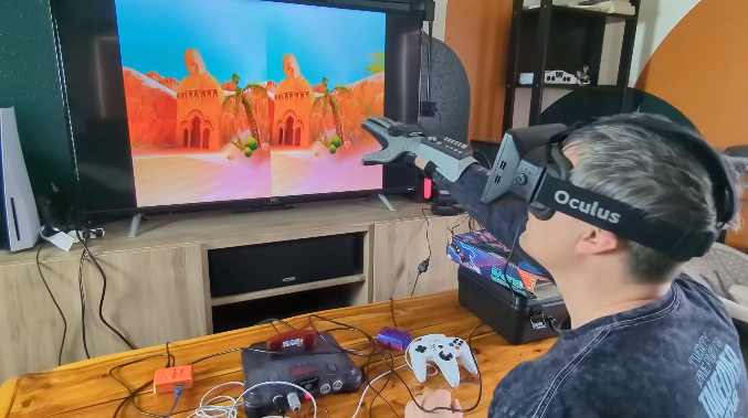 Dev cooks up N64 VR experience, throws the Power Glove in for extra absurdity