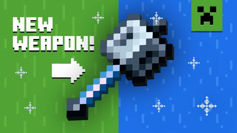Mojang shows off a sneak peek at Minecraft's new Mace weapon