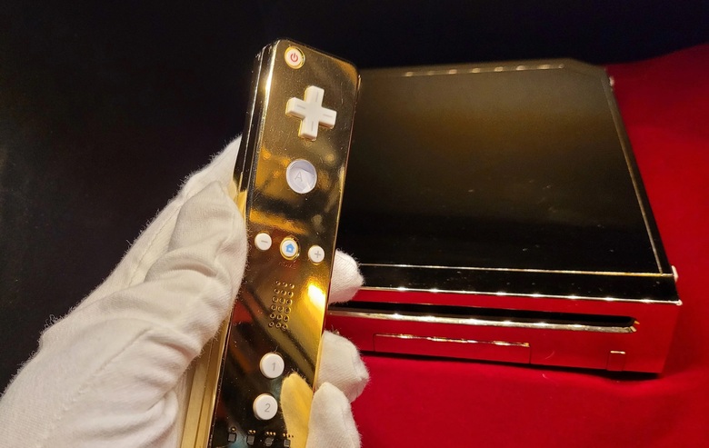 A gold-plated Wii once meant for Queen Elizabeth II could now be yours