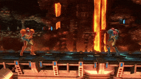 In Smash, it’s a move that you have to stop and charge fully before you can move with it. In Metroid, the move can be charged decently quickly to get an average sized orange ball of energy. In Smash, the move takes much longer to charge and the energy ball is huge and the wrong color. In fact, the move in Metroid isn’t even called the charge shot it’s called the charge beam.