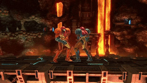 Up Special is the iconic screw attack, typically one of the last powerups received in a Metroid game. This move allows Samus to jump freely with a spinning attack.