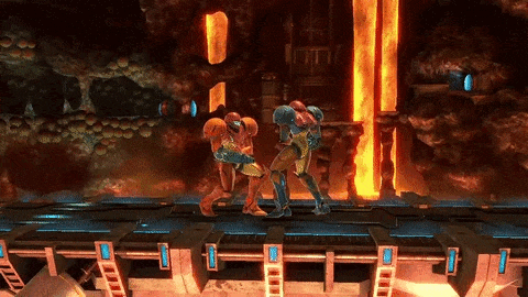 Down Special has Samus turn into a morph ball and drop a bomb. Underwhelming for Samus’ most recognizable upgrade to only show up for this one attack.