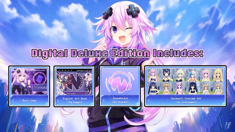 Neptunia Game Maker R:Evolution Digital Purchases Include Free Safe Adventure Item Pack