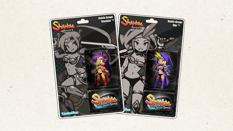 Shantae and the Seven Sirens blister pack acrylic standees up for pre-order