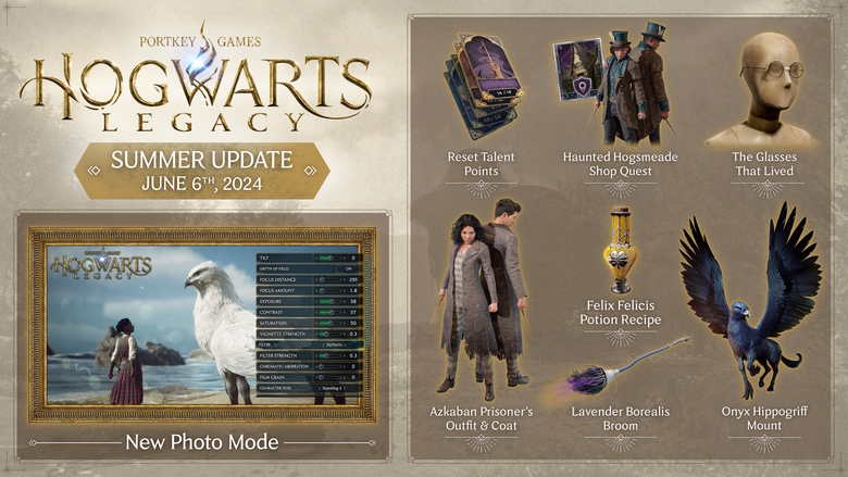 Hogwarts Legacy "Summer Update" now available