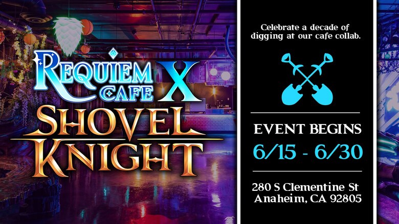 Shovel Knight x Requiem Café collaboration announced