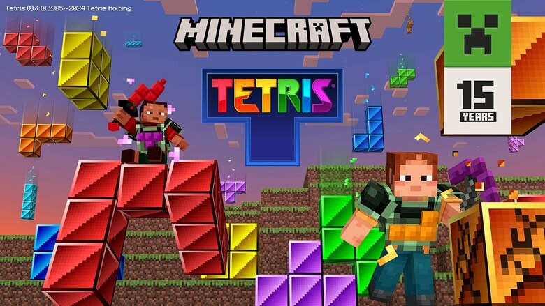 Minecraft x Tetris add-on now available
