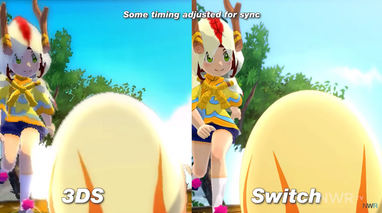 Monster Hunter Stories "Switch Vs. 3DS" graphics comparison, framerate test & more