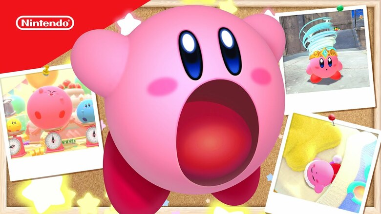 Kirby's favorite activities detailed in Play Nintendo promo