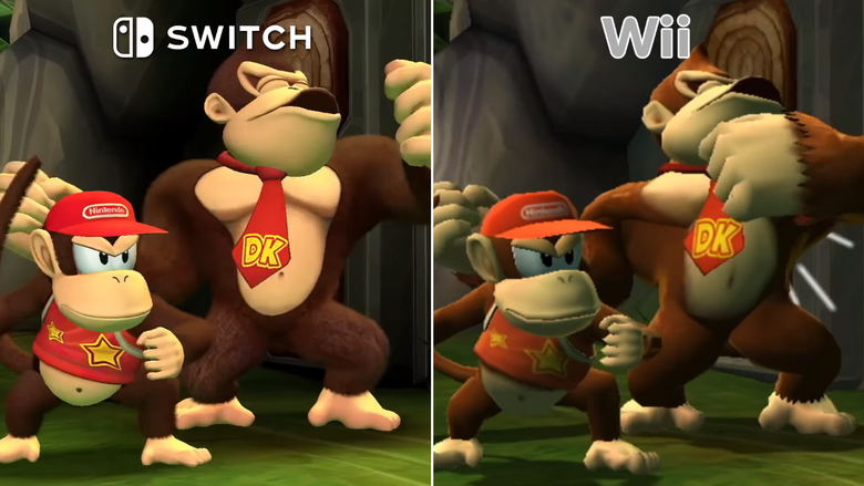 Donkey Kong Country Returns HD appears to be missing various effects found in the Wii version