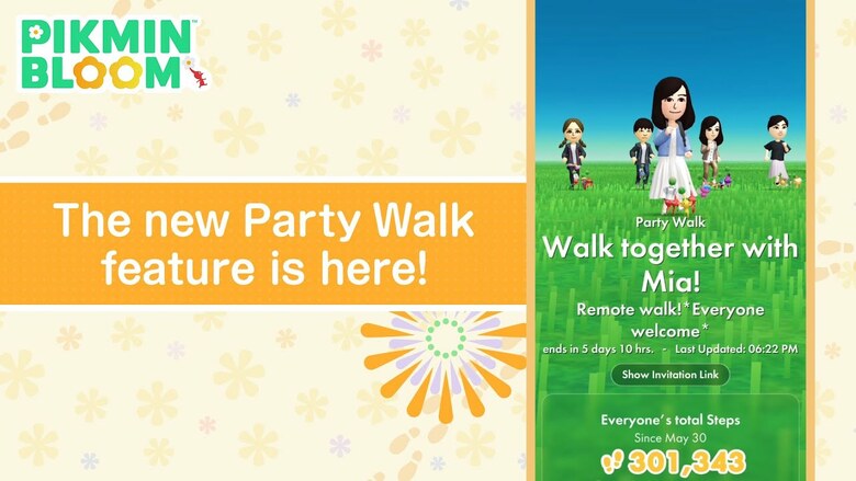 Pikmin Bloom getting "Party Walk" feature on June 27th, 2024