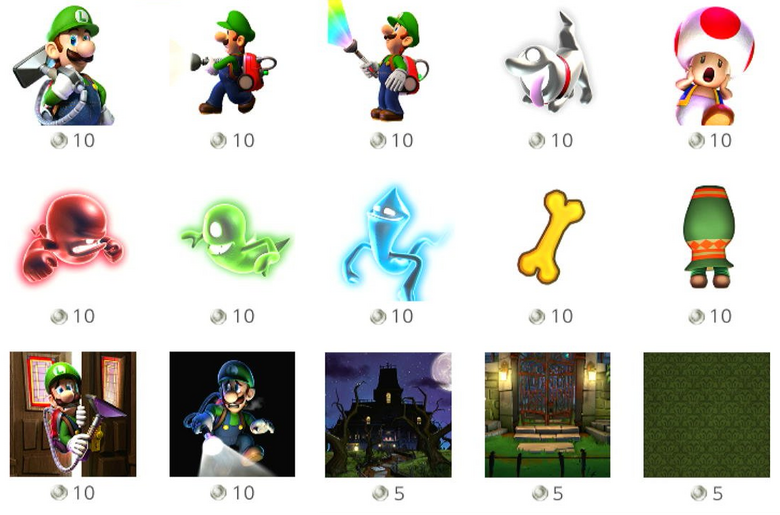 Super Mario, Animal Crossing and Luigi's Mansion 2 HD icons available via Nintendo Switch Online