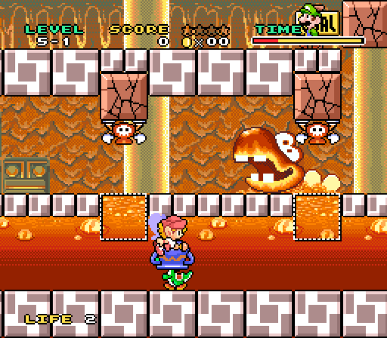There's a variety of objects Wario drops on our character's heads, and a variety of locations!
