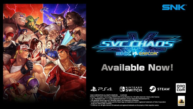 SNK vs. Capcom: SVC CHAOS now available on Switch