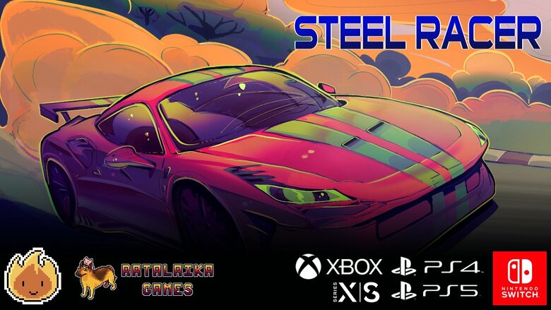 Steel Racer coming to Switch on July 26th, 2024