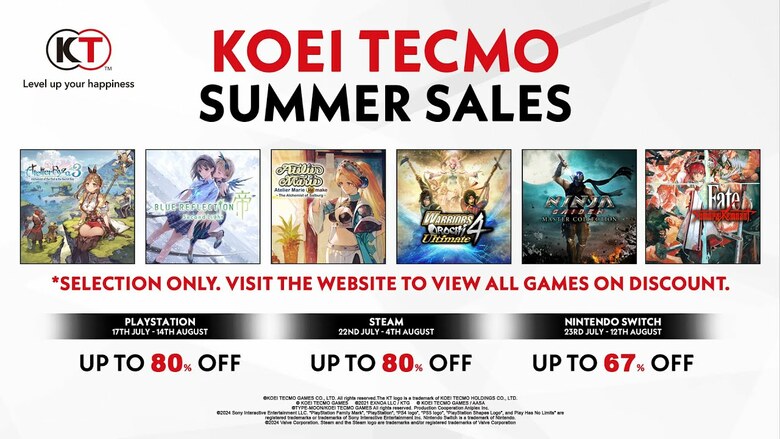 Koei Tecmo Summer 2024 sale now live on the Switch eShop