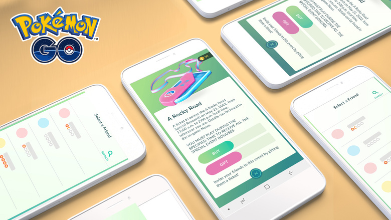 Pokémon GO now lets you gift event tickets to your friends