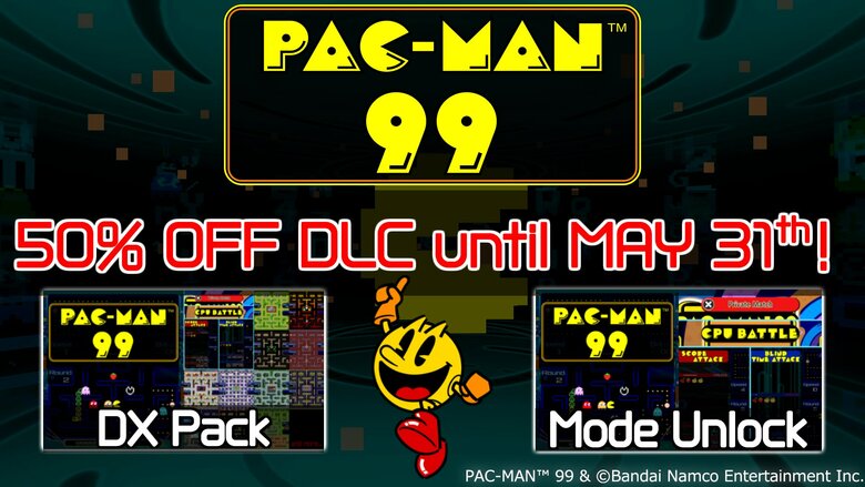 Select PAC-MAN 99 DLC currently 50% off