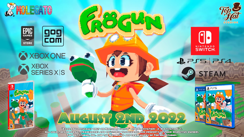 90s-style 3D platformer 'Frogun' leaps onto Switch on August 2nd, 2022