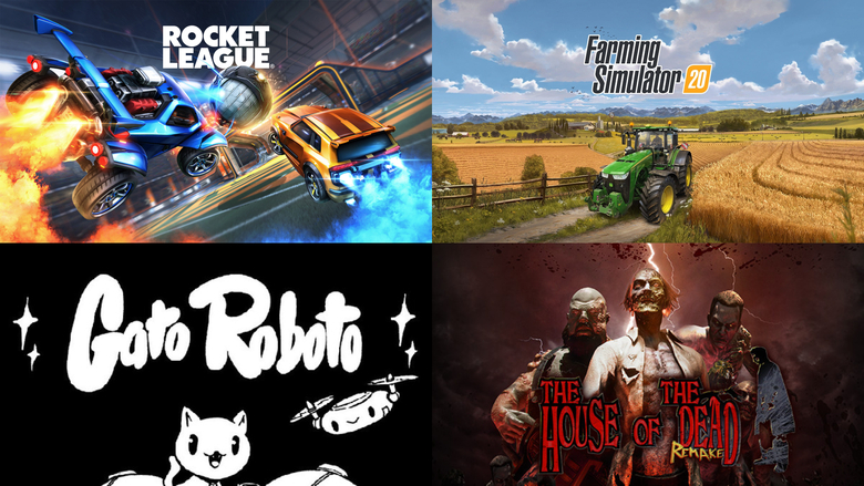 Updates available for Rocket League, Farming Simulator 20, Gato