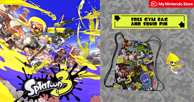My Nintendo Store UK pre-orders of Splatoon 3 will include a free gym squid pin | GoNintendo