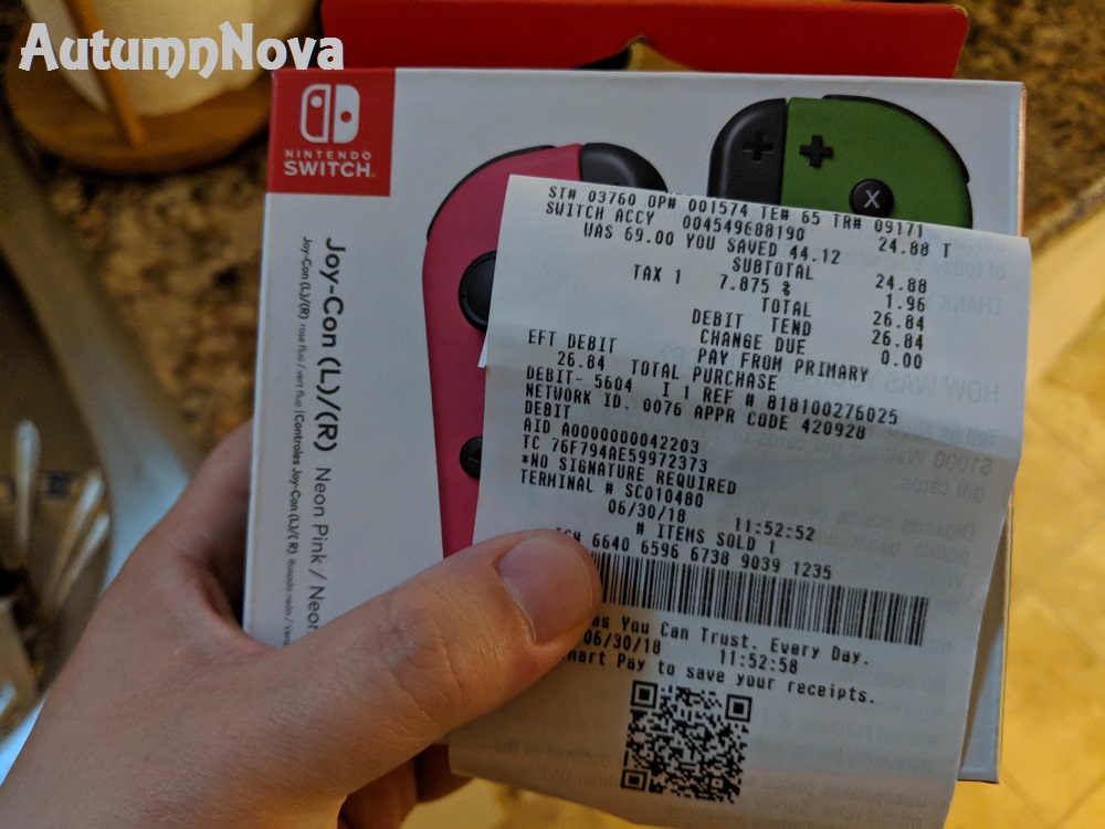 Some Walmart Locations Still Ringing Up Neon Pink Green Joy Con Pairs For 24 Gonintendo