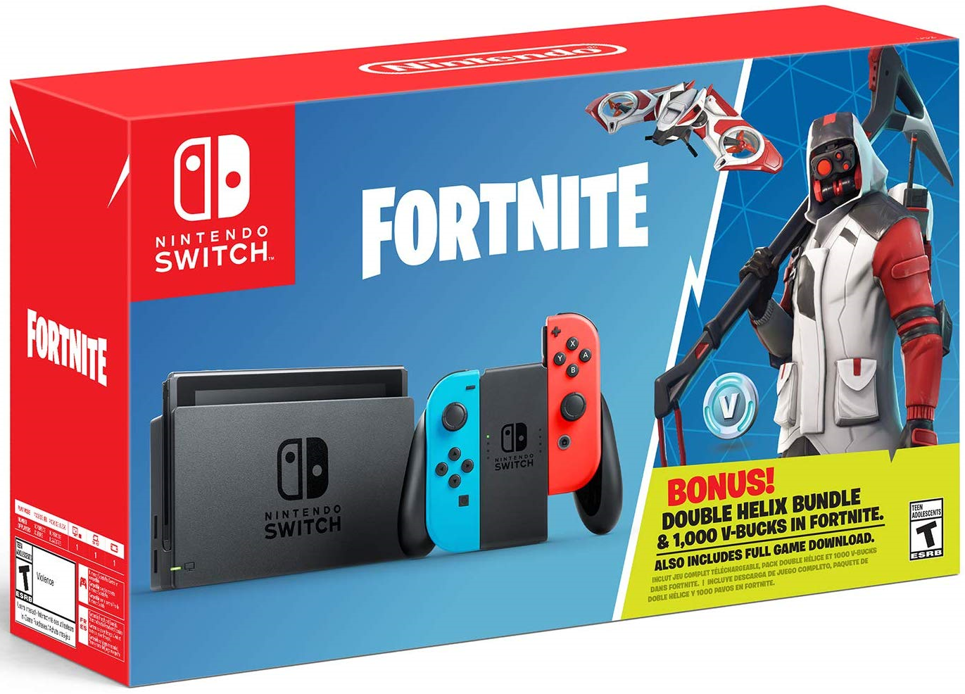 a new nintendo switch bundle is now available in stores and it offers the best value for fans of fortnite it s the perfect way for newcomers and super - fortnite v bucks on switch