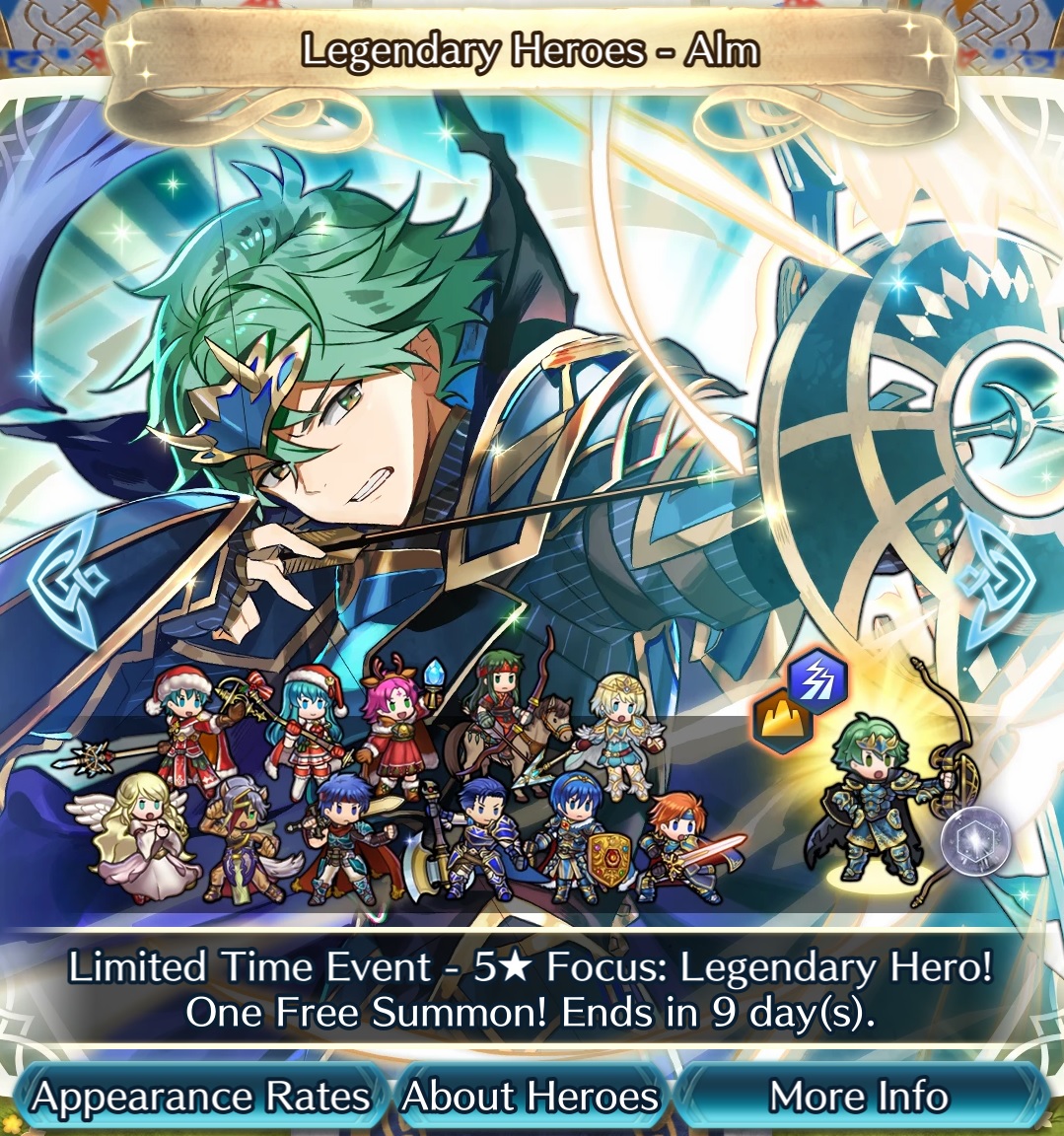 Legendary Heroes Summons and Expected Appearances