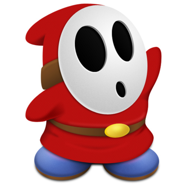 - Get a look at a Shy Guy without a mask...kind of.