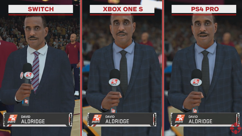 paracaídas bruscamente atmósfera IGN Video - NBA 2K18 Graphics Comparison: Nintendo Switch vs. PS4 Pro vs.  Xbox One S | The GoNintendo Archives | GoNintendo