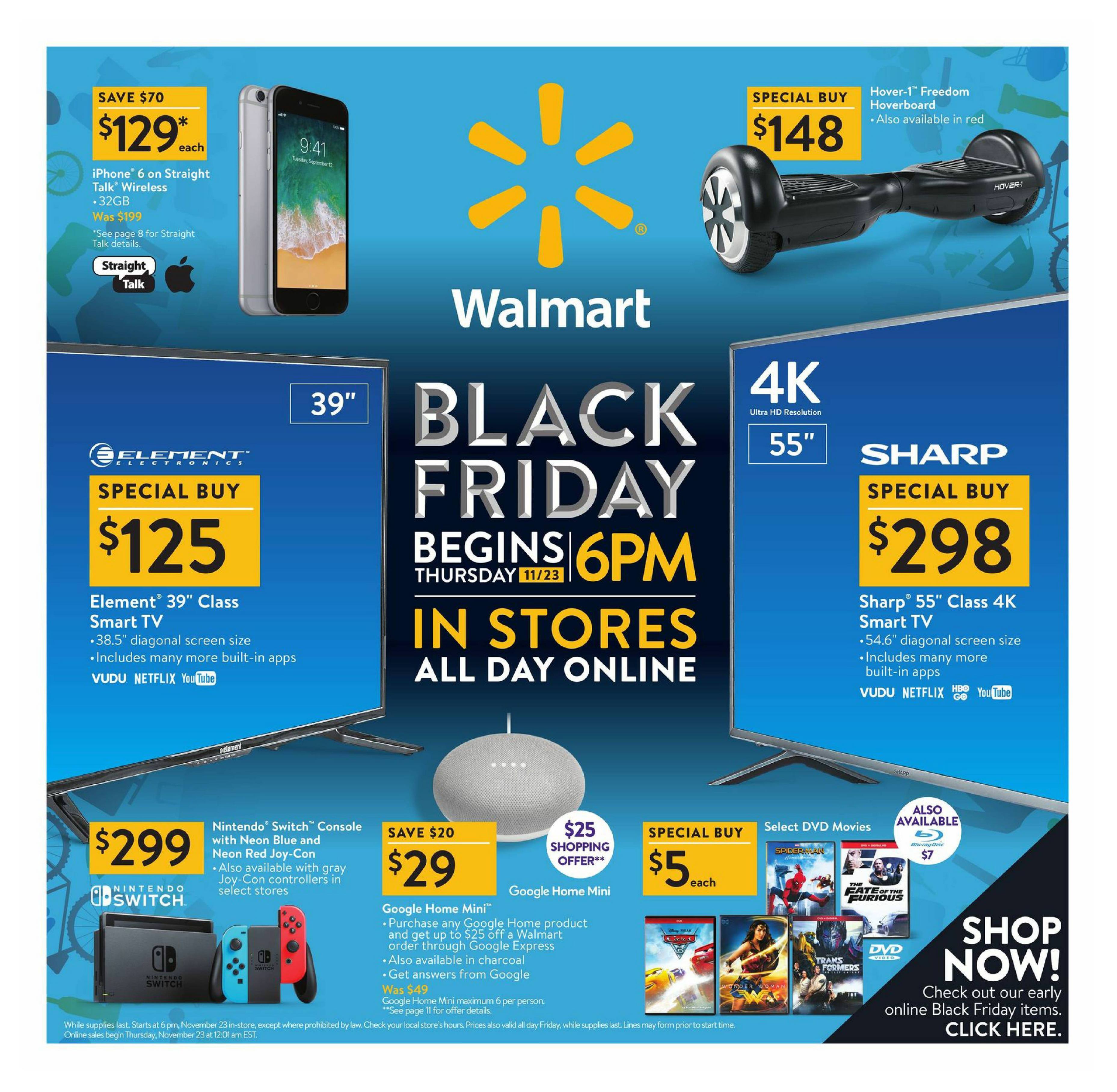 Switch appears on the front page of Walmart's Black Friday flyer.