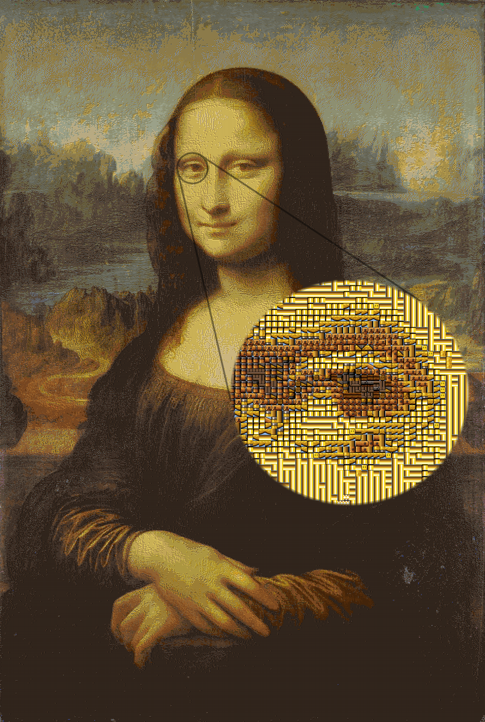 The Mona Lisa has been recreated using sprites from Super Mario World in  Super Mario Maker 2 | The GoNintendo Archives | GoNintendo