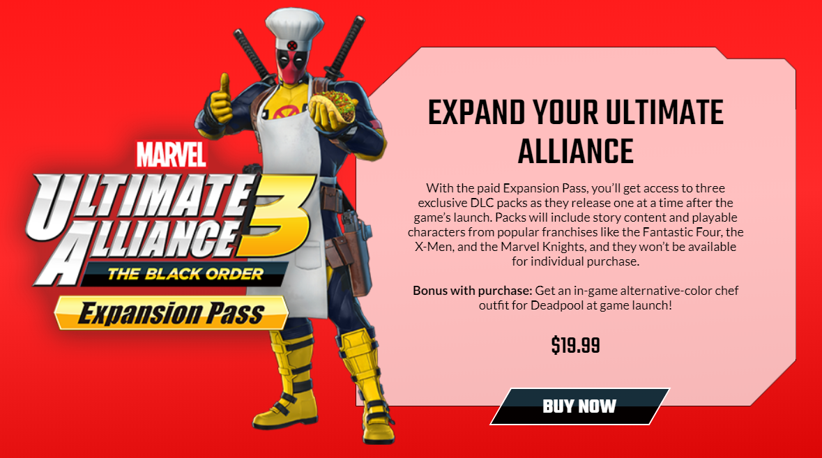 Marvel Ultimate Alliance 3 The Black Orders Expansion Pass