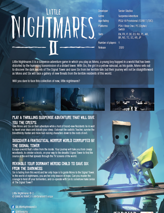 little nightmares 2 xbox one release date