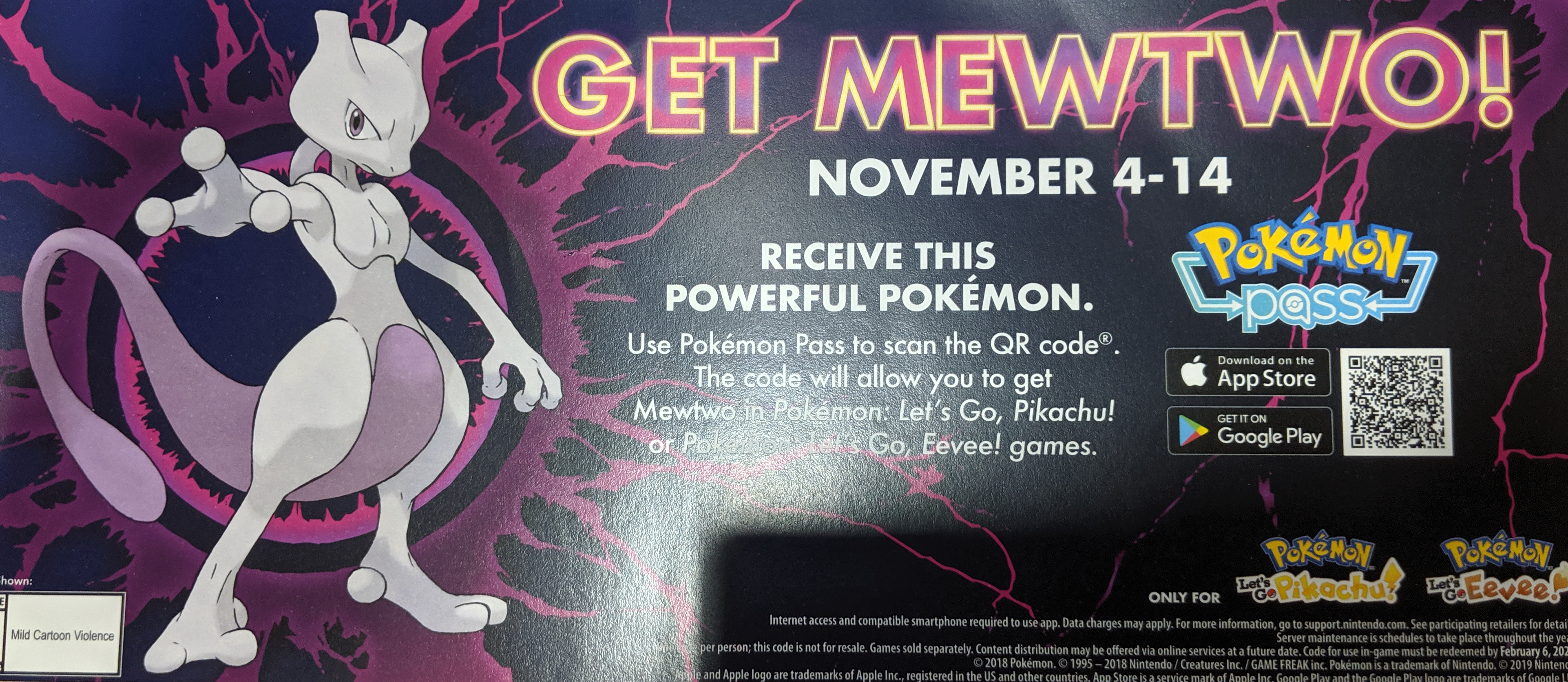 Best Buy Offering Mewtwo Distribution For Pokemon Let S Go Gonintendo - roblox pokemon go codes mewtwo