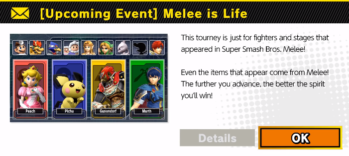 super smash bros melee tournament