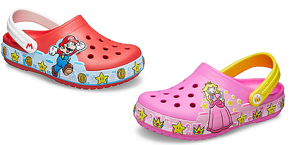 Super Mario/Princess Peach Light-Up Crocs for kids revealed | The  GoNintendo Archives | GoNintendo