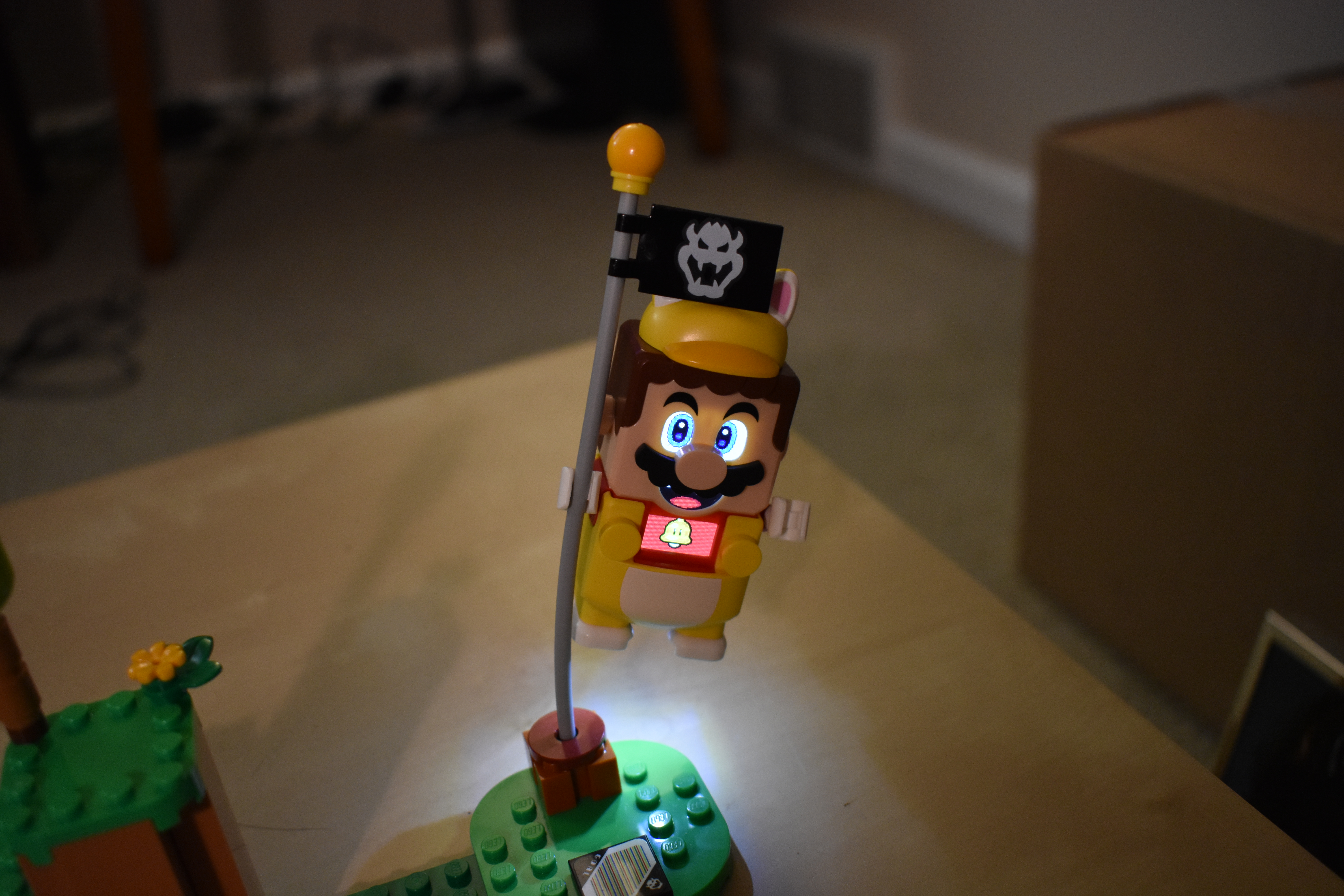 This happens whether the wheel is locked or free-spinning. mario lego cat s...