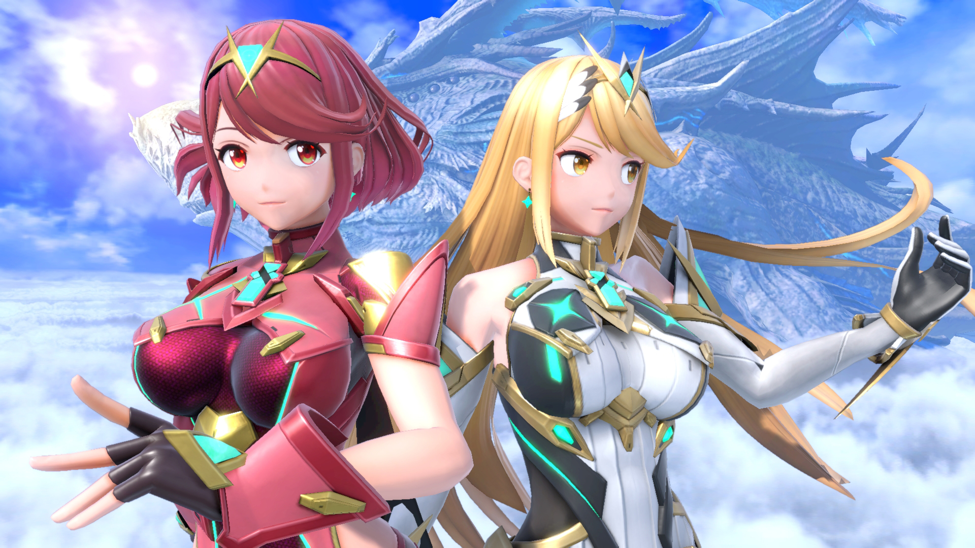Take another look at Pyra and Mythra in Smash Bros. 