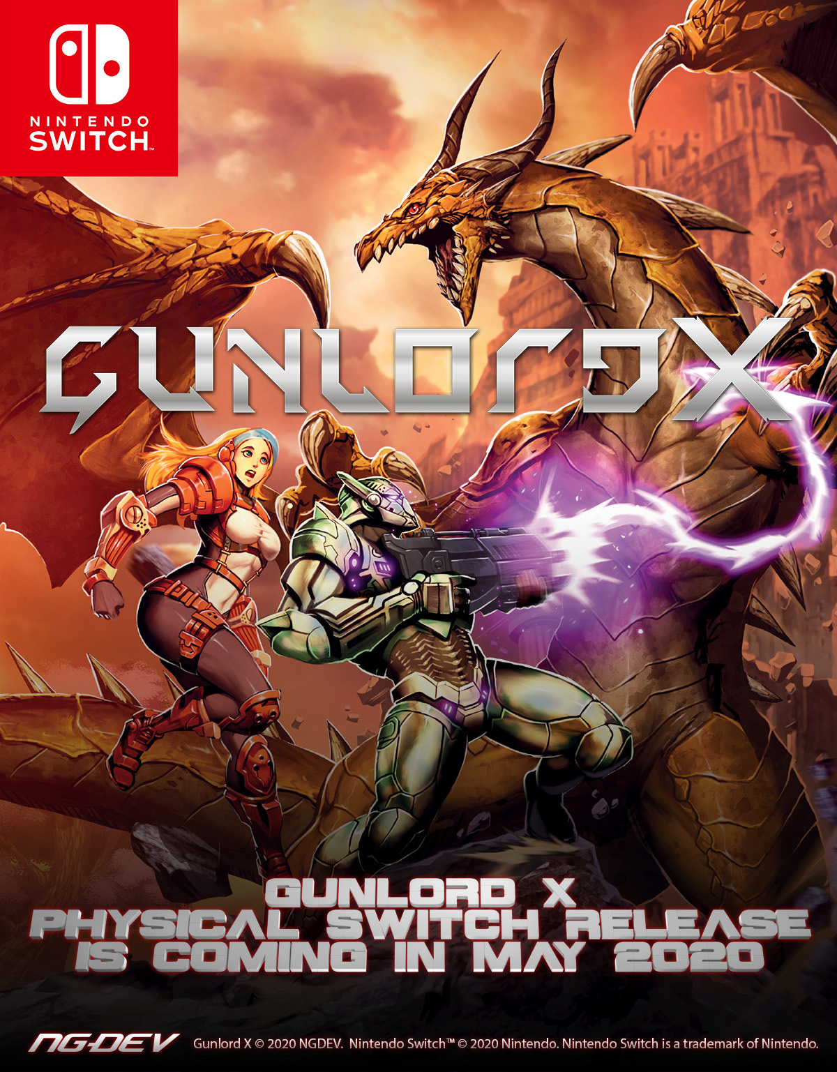 500本限定生産】 ガンロードX Gunlord X 限定版 switch 全商品セール 