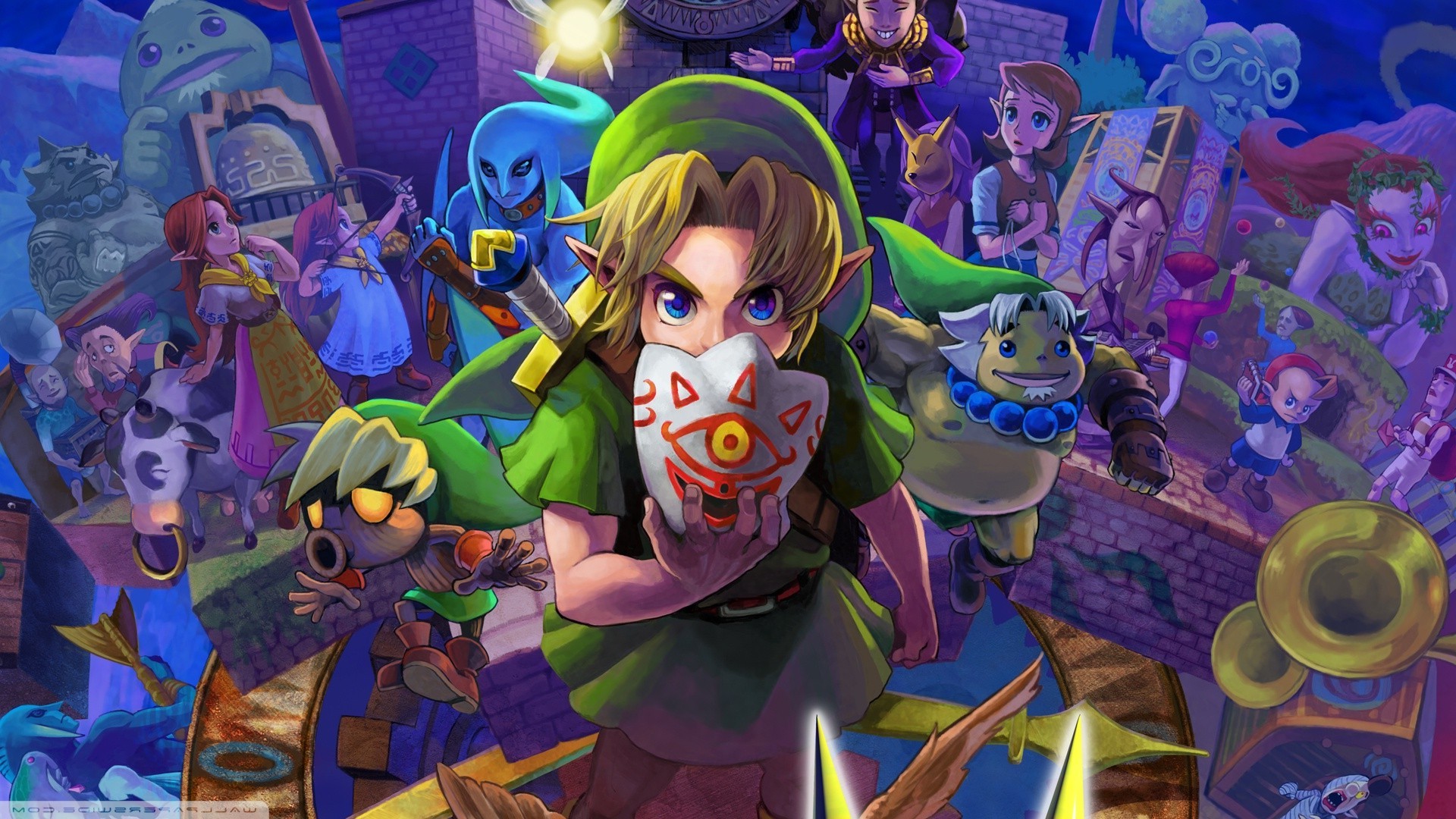 Legend of Zelda Nintendo 64 mod game links Ocarina of Time, Majora's Mask