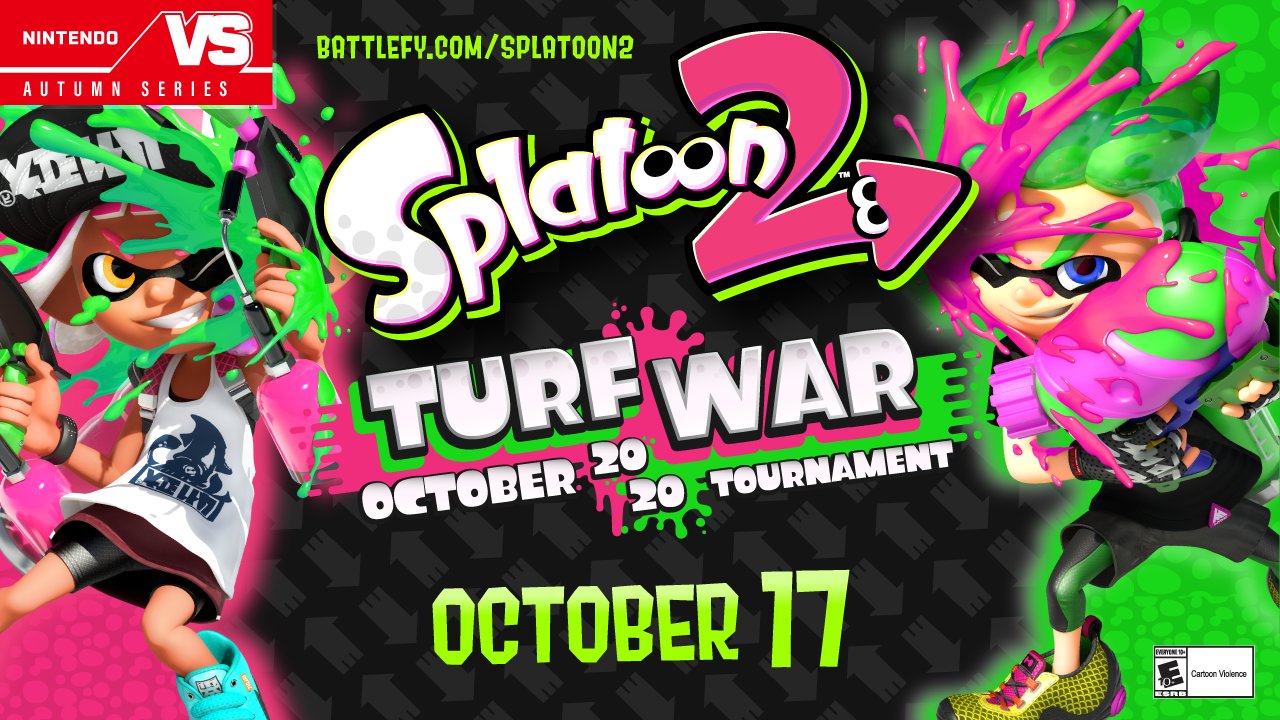 Nintendo announces Splatoon 2 Turf War October 2020 tournament set for